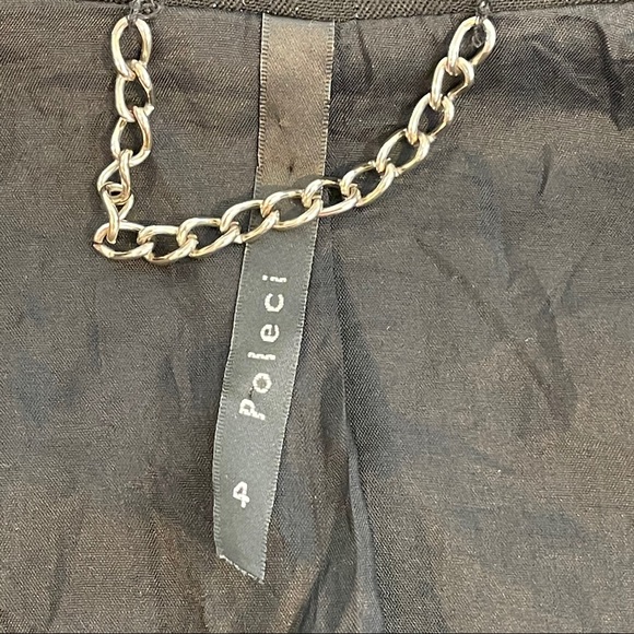 Poleci Metallic Pin-Stripe Jacket w/ Bell Sleeves - Picture 8 of 15